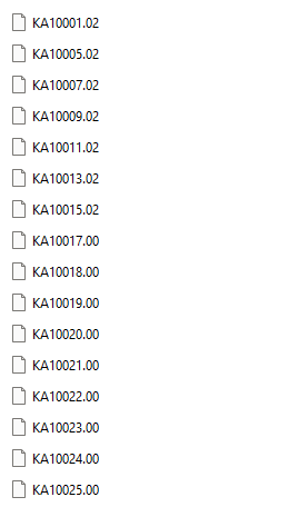 Cummins BJV Incal files